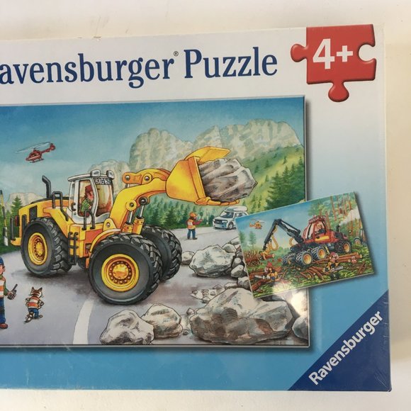 Ravensburger Premium Puzzle Diggers at Work 2 x 24 Age 4+ Sealed New 07 802 8 - Picture 2 of 12